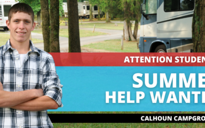 Attention Students, Help Wanted – Calhoun Campground!